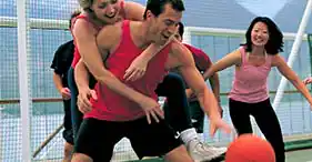 Basketball/volleyball court