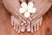 Fire and ice pedicure