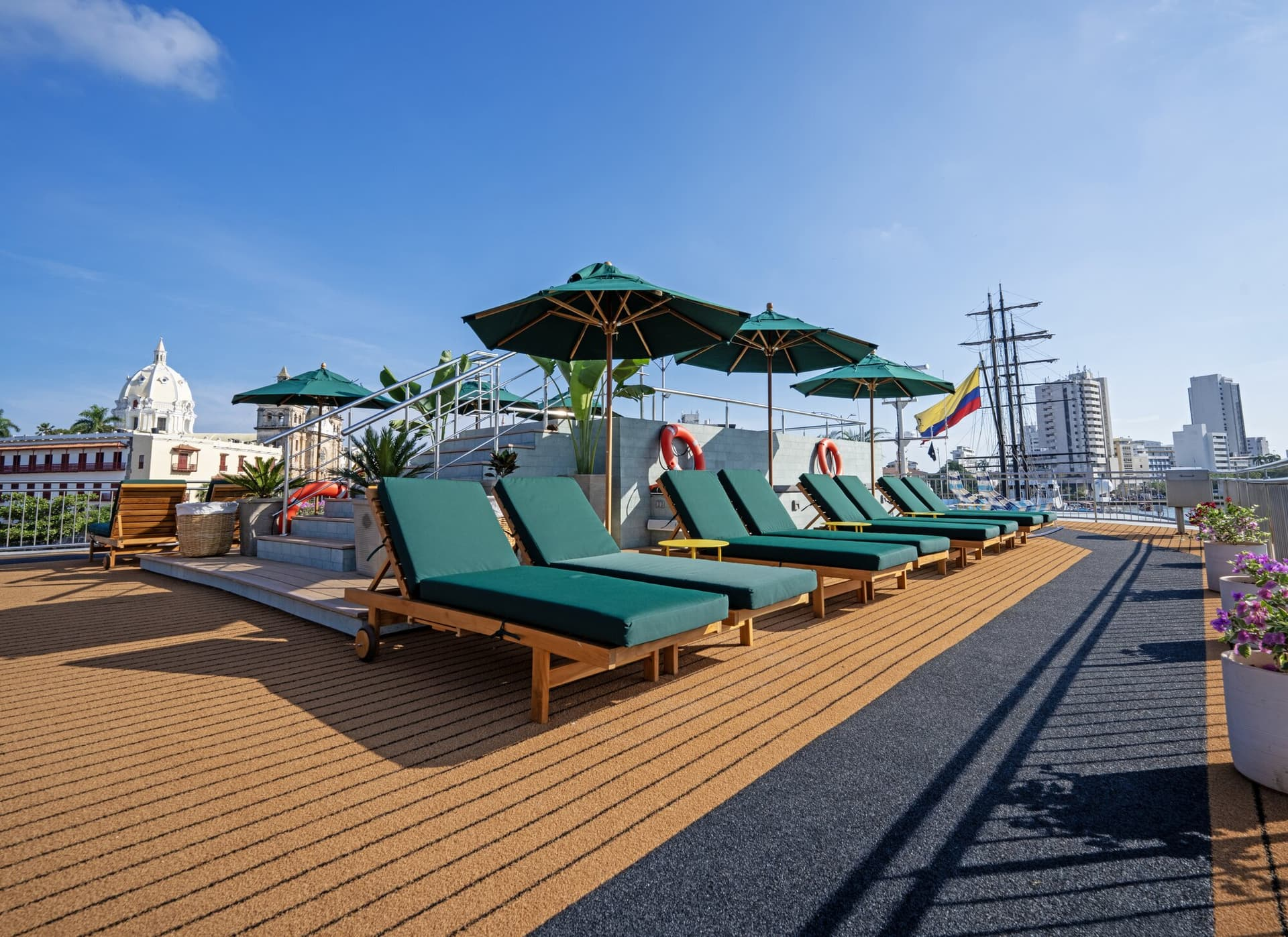 Tranquil spaces on board