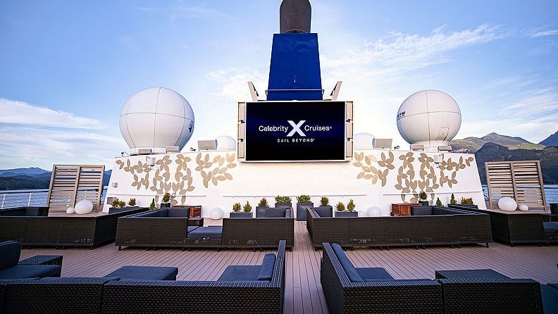 The rooftop terrace on millennium series