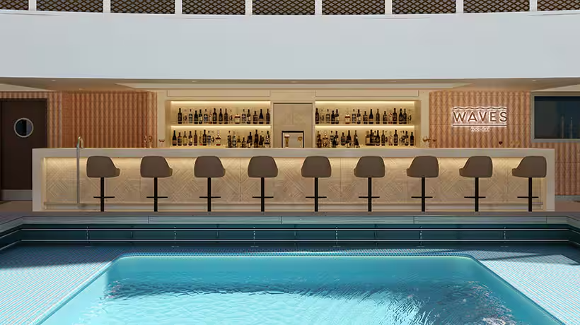 Waves pool bar