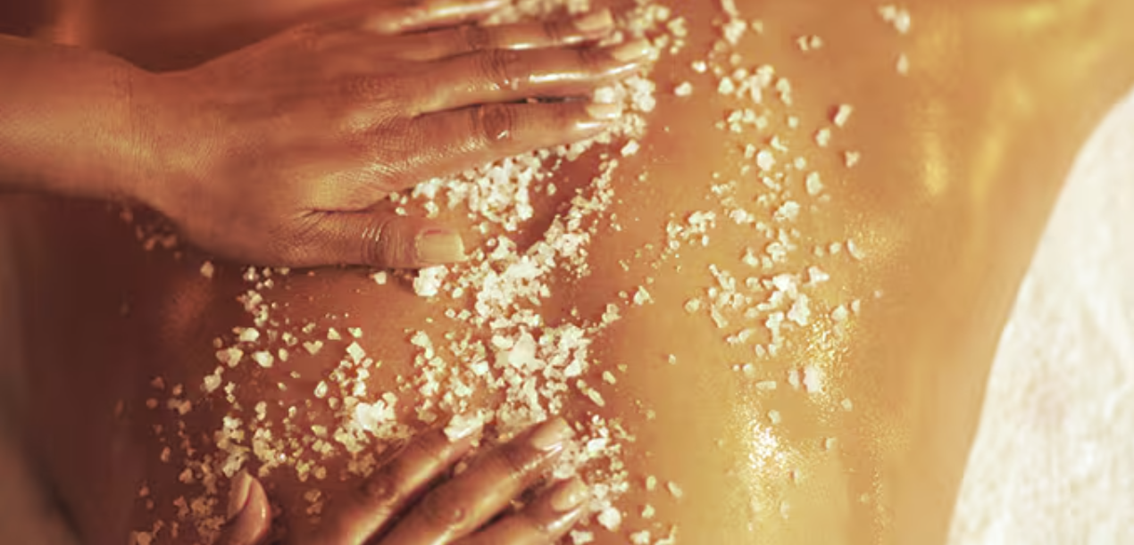Intensely cleansing salt scrub – 50 minutes